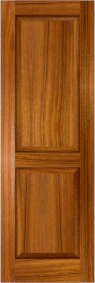 Raised  Panel   Hatteras  Teak  Shutters